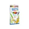 Lapices de colores giotto stilnovo maxi caja de 12 unidades colores surtidos mina 4,3 mm