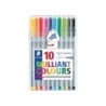 Rotulador staedtler triplus fineliner 334 estuche de 10 unidades colores surtidos