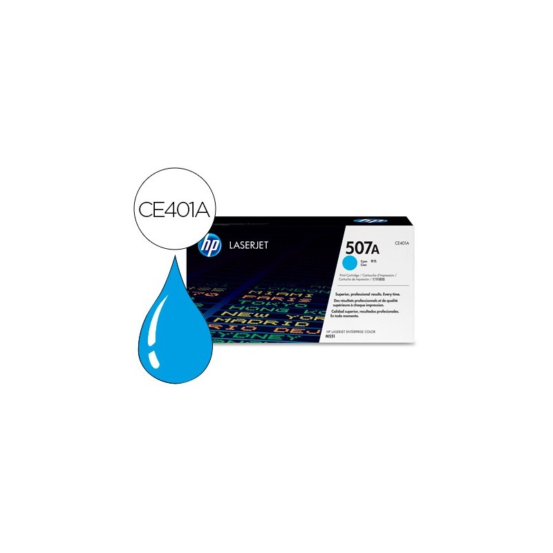 Toner hp 507a laserjet m551/m570/pro 500 cian 6000 pag