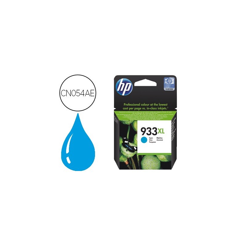 Ink-jet hp 933xl cian cn054ae officejet 6100/6600/6700 premium capacidad 825 pag
