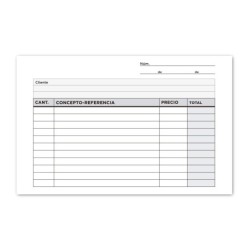Talonario liderpapel multiusos octavo duplicado apaisado