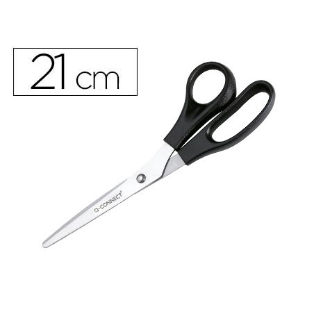 Tijera oficina q-connect para zurdos 8\ 21 cm