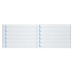 Libreta liderpapel pautaguia tapa cartoncillo 32 hojas din a5 cuadriculado pautado 8mm apaisada 70 gr