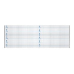Libreta liderpapel pautaguia tapa cartoncillo 32 hojas din a5 70 g cuadriculado pautado 6 mm apaisado
