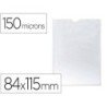 Funda portadocumento q-connect din a7 150 micras pvc transparente con uñero 84x115 mm