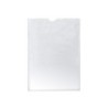 Funda portadocumento q-connect din a6 150 micras pvc transparente con uñero 105x148 mm