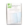 Funda portadocumento q-connect din a7 150 micras pvc transparente con uñero 84x115 mm