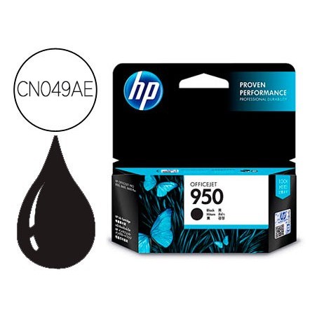 Ink-jet hp 950 negro cn049ae capacidad 1000 pag