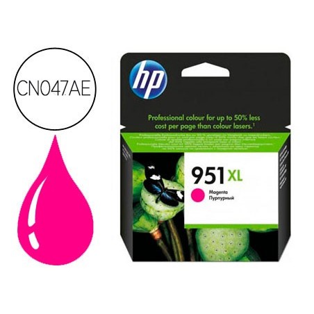 Ink-jet hp 951xl magenta cn047ae capacidad 1500 pag