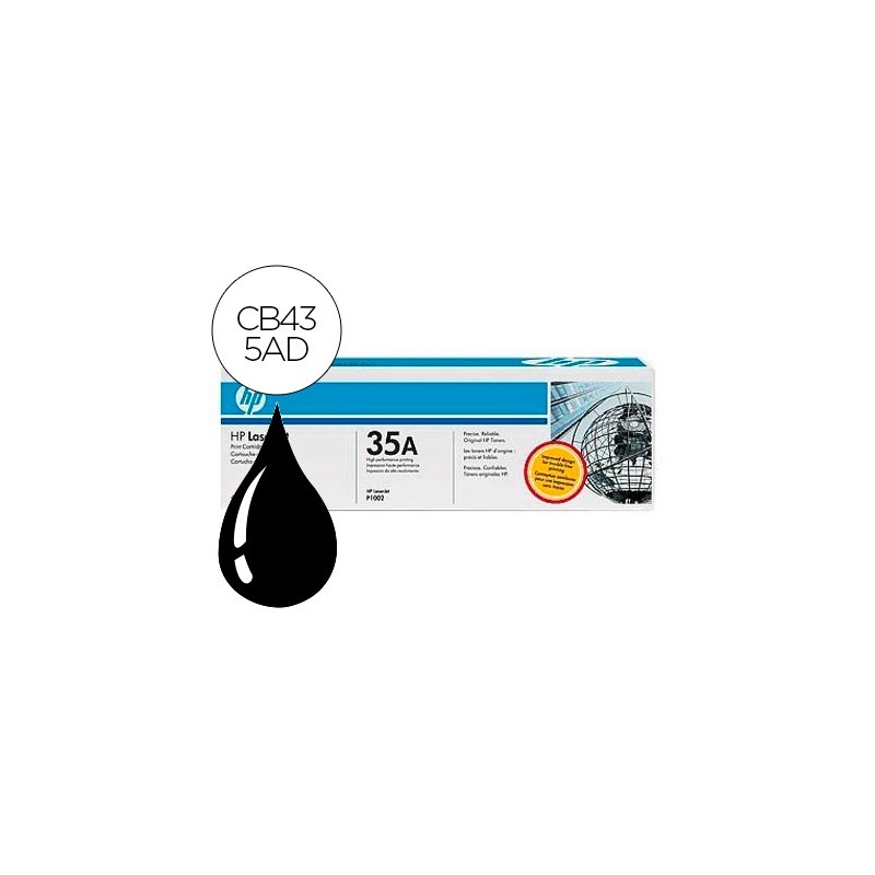 Toner hp laserjet cb435ad negro 1500 pag pack 2