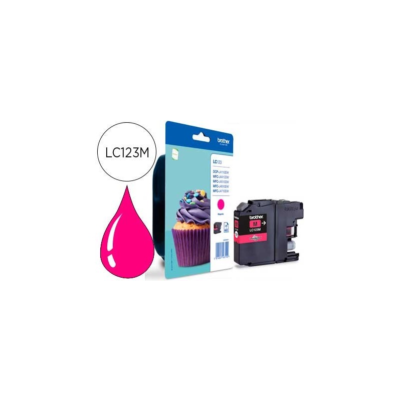 Ink-jet brother dcp-j132w/152w /552dw/752dw mfc-j740dw/650dw/870dw mfc-j4410dw/4510dw magenta 600 pag