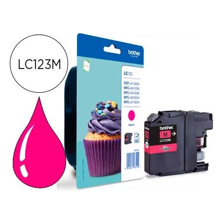 Ink-jet brother dcp-j132w/152w /552dw/752dw mfc-j740dw/650dw/870dw mfc-j4410dw/4510dw magenta 600 pag