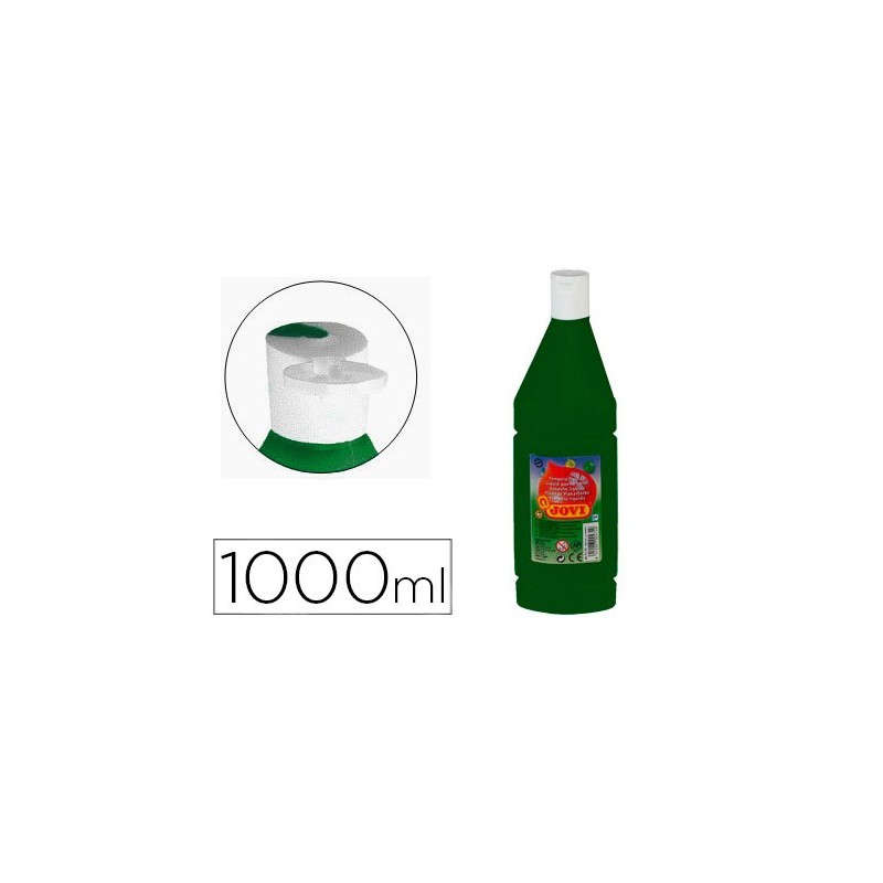 Tempera liquida jovi escolar 1000 ml verde oscuro