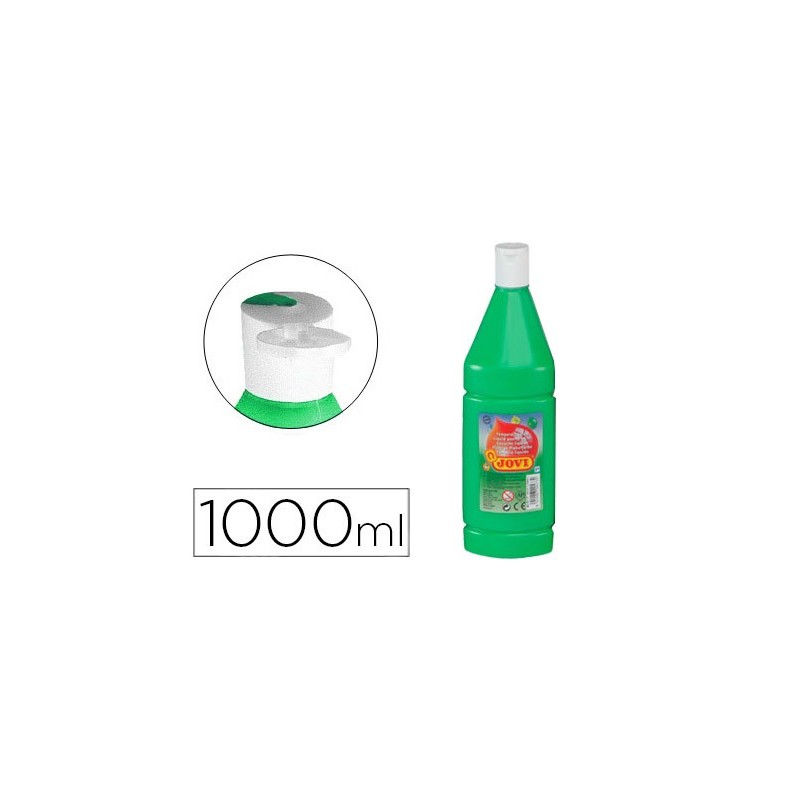 Tempera liquida jovi escolar 1000 ml verde medio
