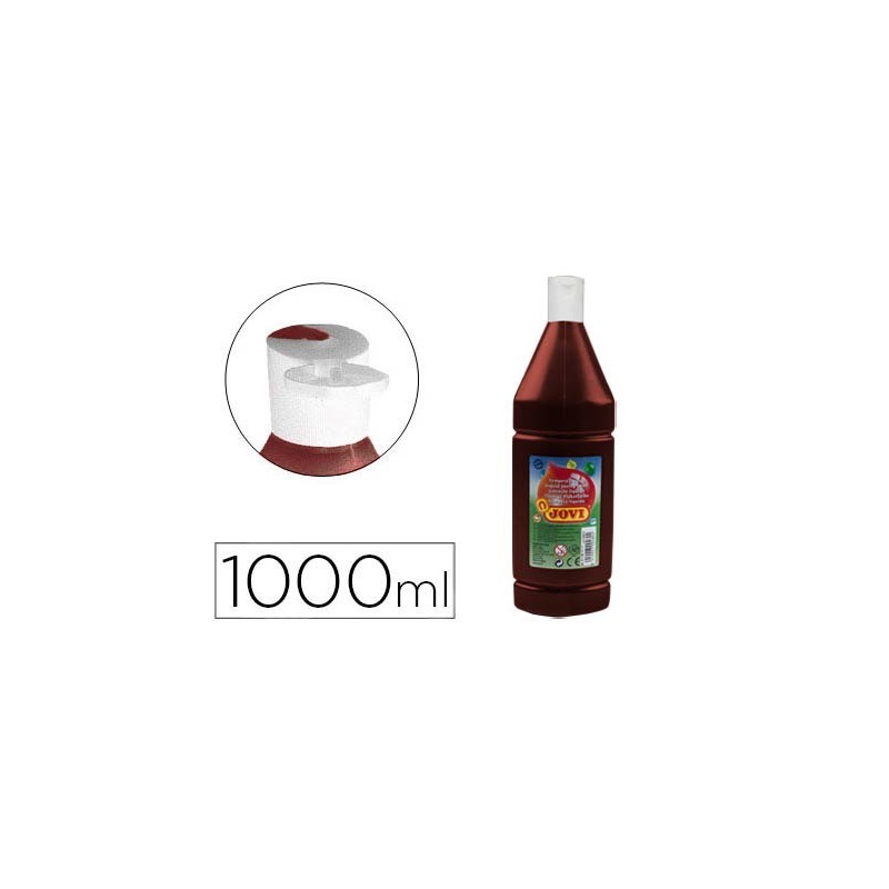 Tempera liquida jovi escolar 1000 ml marron