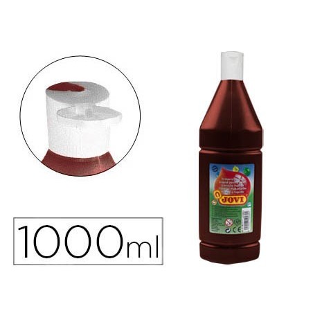 Tempera liquida jovi escolar 1000 ml marron