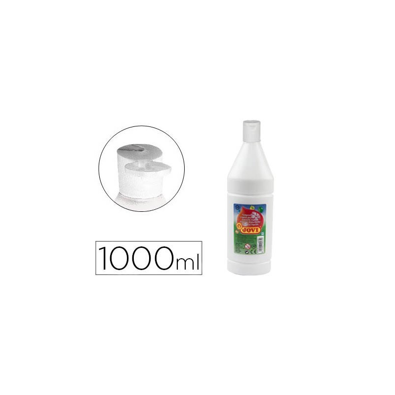 Tempera liquida jovi escolar 1000 ml blanco