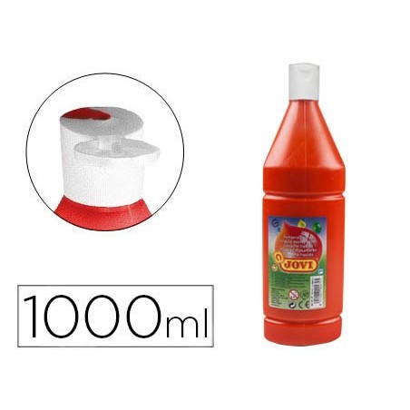 Tempera liquida jovi escolar 1000 ml bermellon