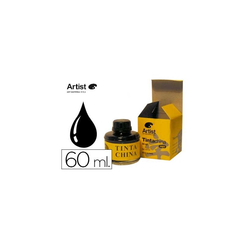 Tinta china artist negra bote 60 ml