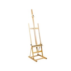 Caballete pintor artist estudio madera 47x54x185cm
