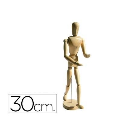 Maniqui de pintura artist madera masculino 30 cm