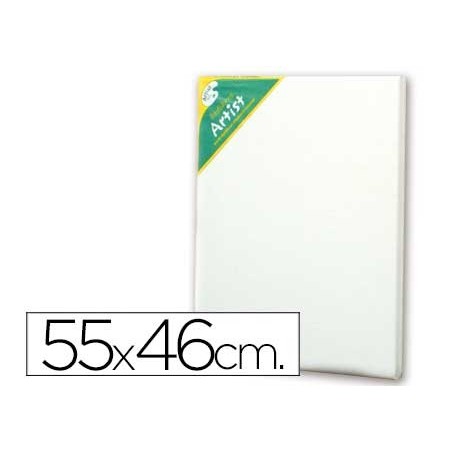 Bastidor artist 10f lienzo grapado trasero algodon 100% 55x46 cm