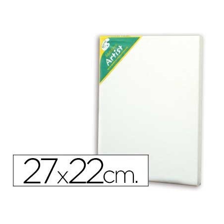 Bastidor artist 3f lienzo grapado trasero algodon 100% 27x22 cm