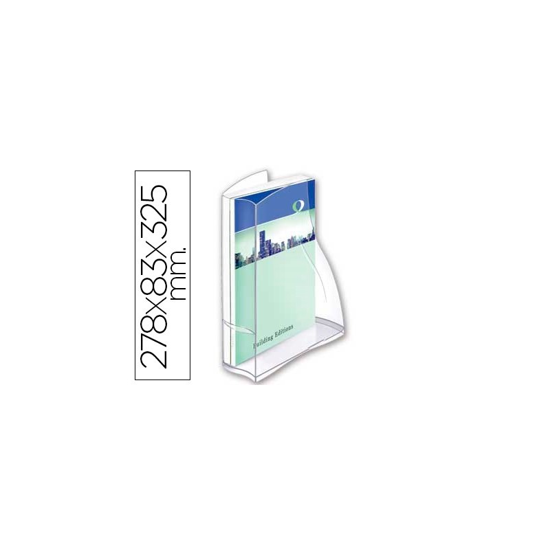 Revistero cep ellypse plastico transparente