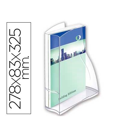 Revistero cep ellypse plastico transparente