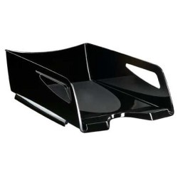 Bandeja sobremesa cep maxi de gran capacidad plastico negro 386x270x115 mm