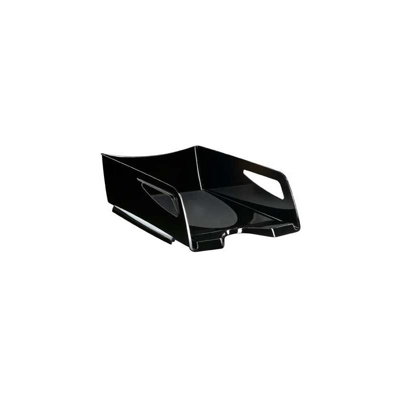 Bandeja sobremesa cep maxi de gran capacidad plastico negro 386x270x115 mm