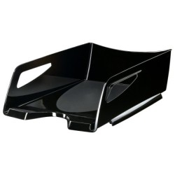 Bandeja sobremesa cep maxi de gran capacidad plastico negro 386x270x115 mm