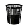 Papelera plastico cep ecoline rejilla negra 16 litros 30x30x31,7 cm