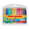 Lapices cera plastidecor caja de 36 colores surtidos