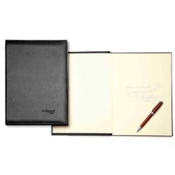 Libro de firmas autograph 6876 tapa acolchada negra 305x210 mm