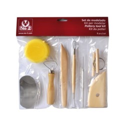 Instrumentos de modelar arcilla sio-2 set de 8 piezas