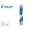 Recambio boligrafo pilot frixion ball azul caja de 3 unidades