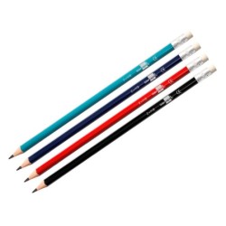Lapices de grafito con goma liderpapel triangular
