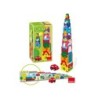 Puzle diset cubos apilables coche