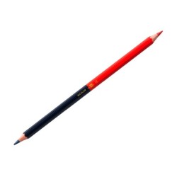 Lapices bicolor liderpapel fino rojo/azul