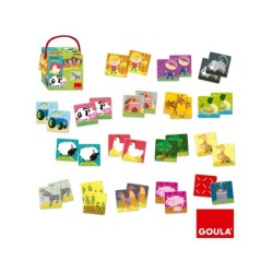 Juego diset didactico memo granja