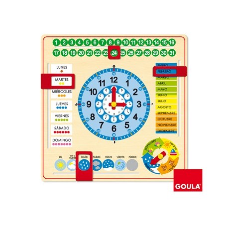 Reloj calendario diset castellano