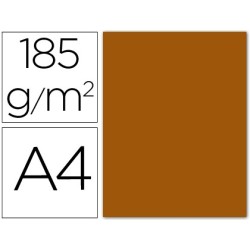 Cartulina guarro din a4 cuero 185 gr paquete 50 hojas