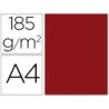 Cartulina guarro din a4 granate 185 gr paquete 50 hojas