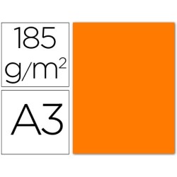 Cartulina guarro din a3 naranja fluorescente 250 grs paquete 50 hojas