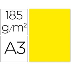 Cartulina guarro din a3 amarillo fluorescente 250 gr paquete 50 hojas