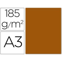 Cartulina guarro din a3 cuero 185 gr paquete 50 hojas