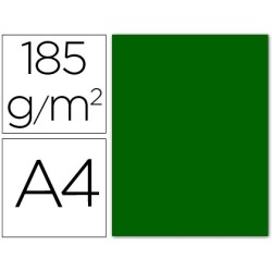 Cartulina guarro din a4 verde billar 185 gr paquete 50 hojas