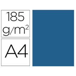 Cartulina guarro din a4 azul mar 185 gr paquete 50 hojas