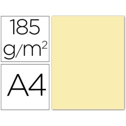 Cartulina guarro din a4 crema 185 gr paquete 50 hojas